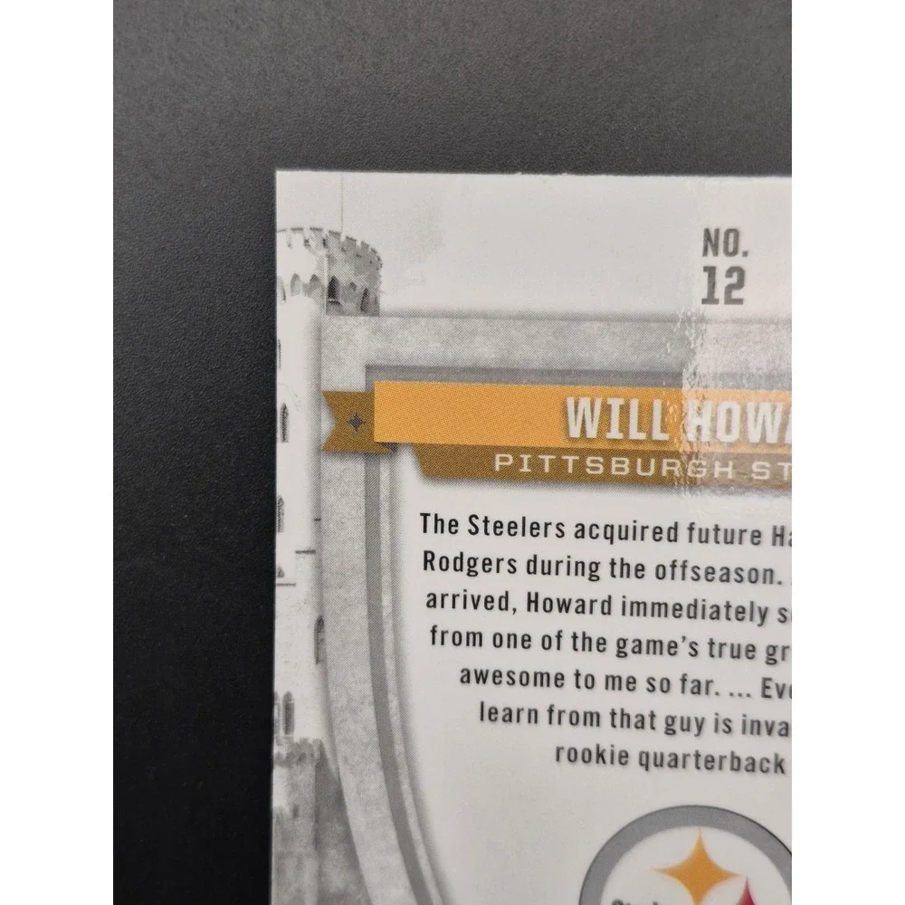 2025 Rookies & Stars‎ Will Howard #12 Crusade Blue Plaid Prizm SP (RC) Steelers